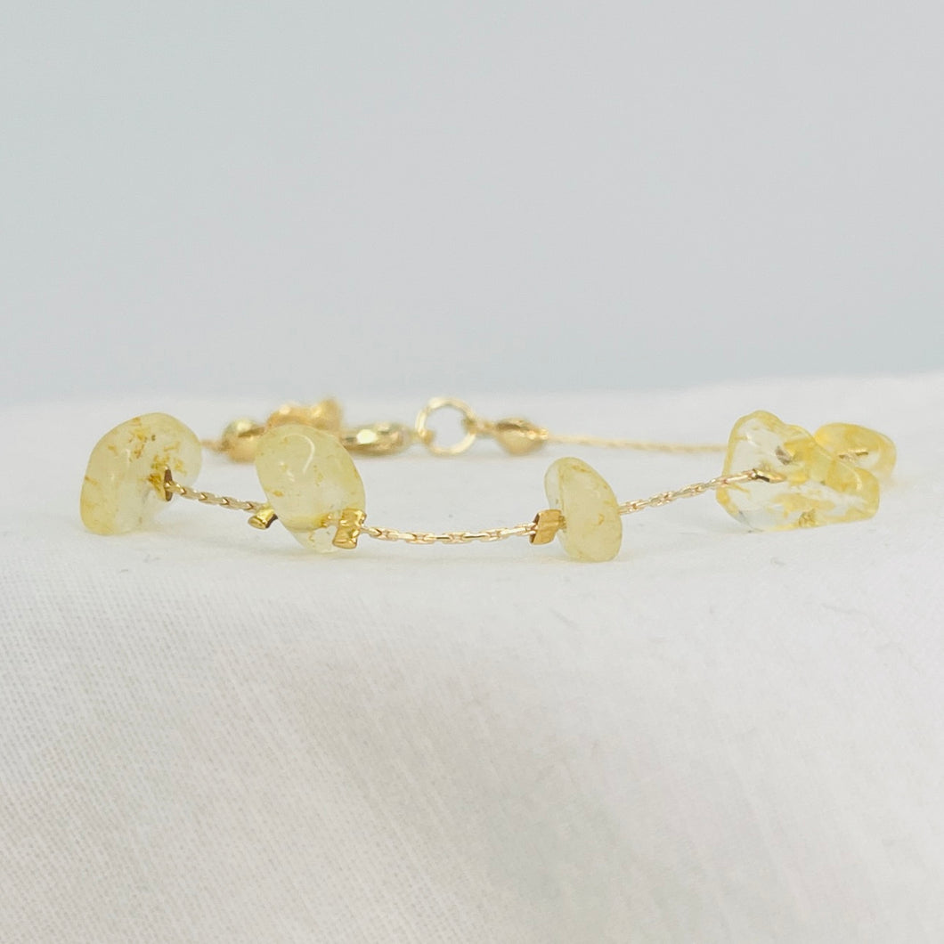 Natural Stone Adjustable Chain Bracelet – Timeless Style 