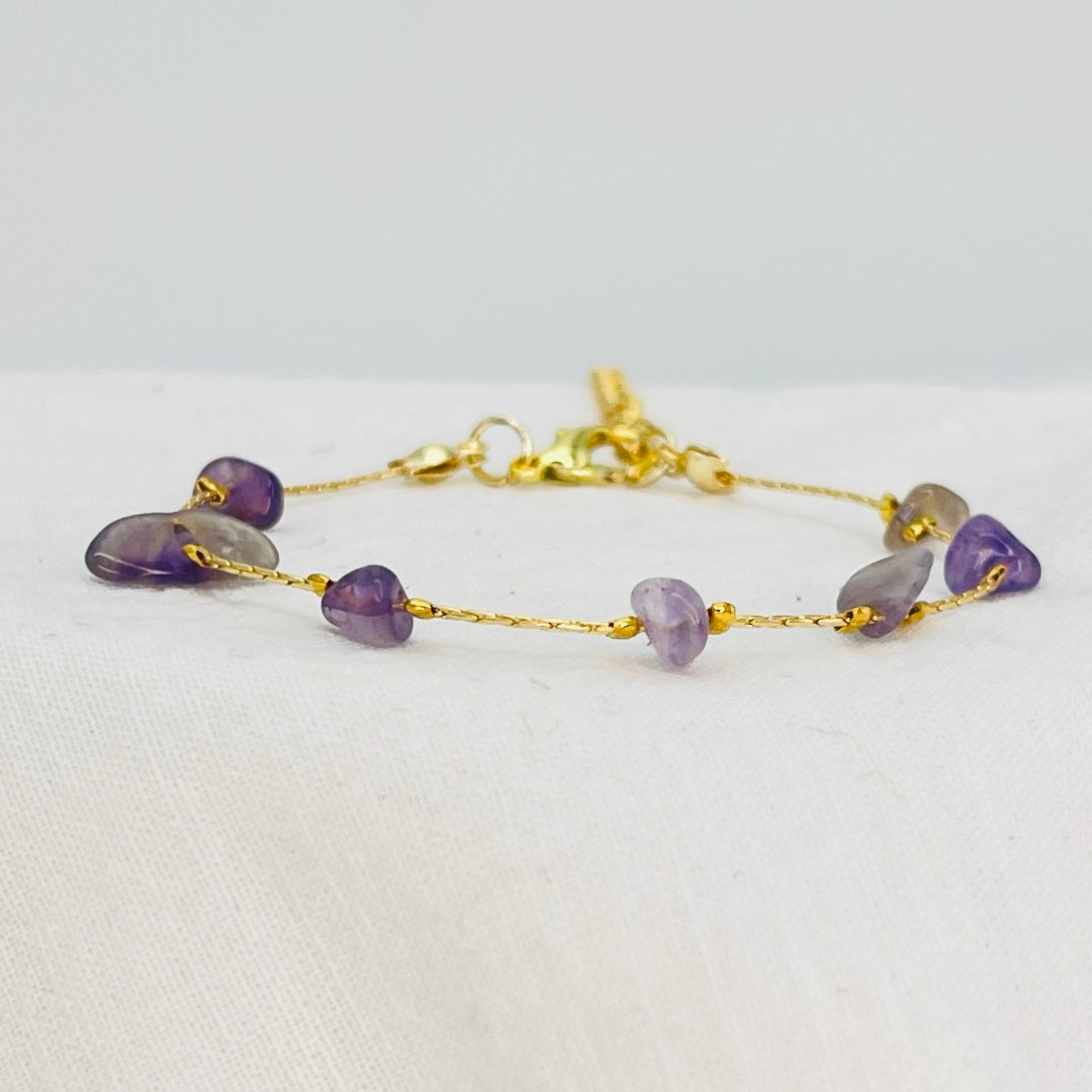 Adjustable Natural Stone Bracelet –Elegant & Meaningful Gift