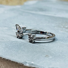 Load image into Gallery viewer, Double Butterfly Ring, Adjustable, Trendy, Holiday Gift 
