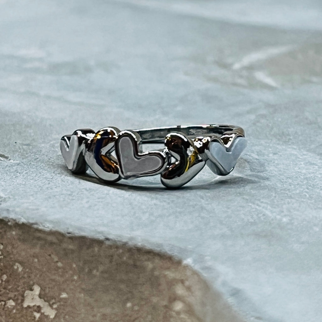 Adjustable Multiple Heart Ring, Elegant and Charming Design