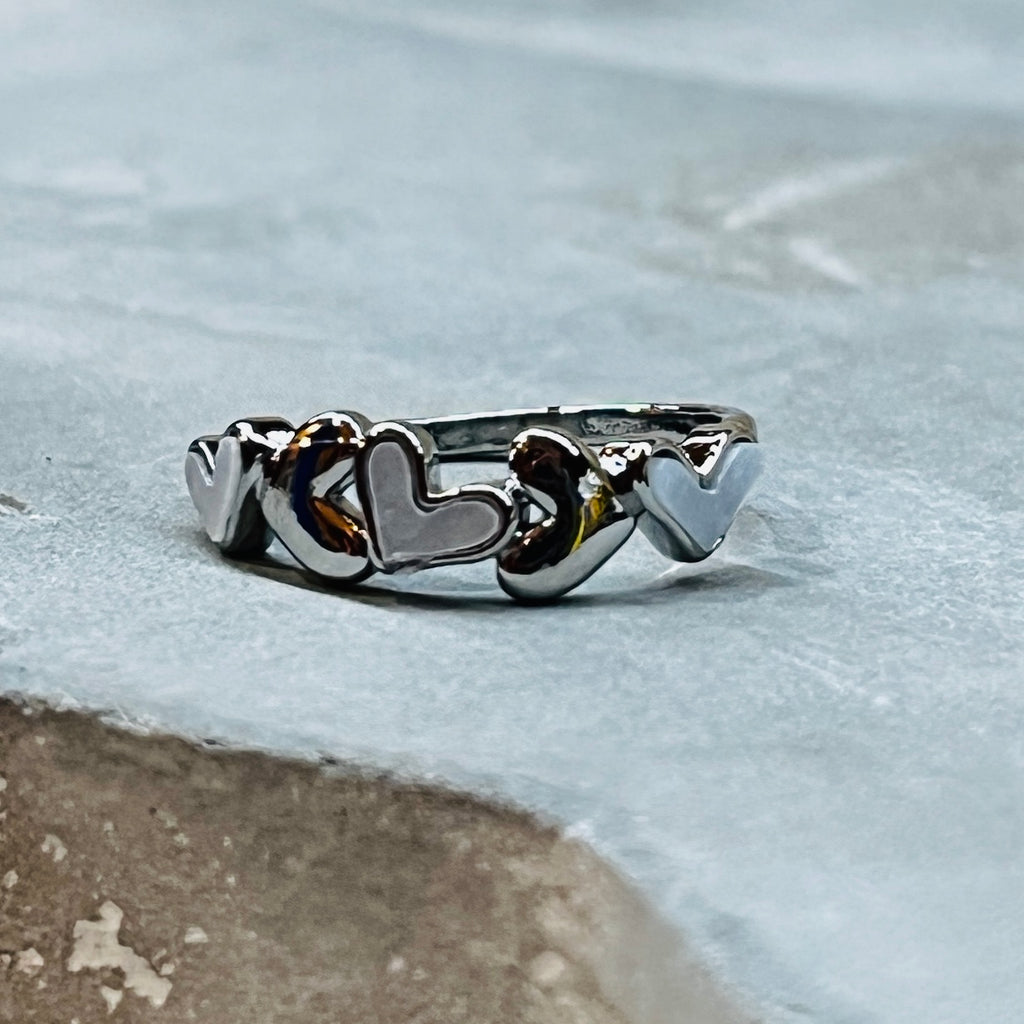 Adjustable Multiple Heart Ring, Elegant and Charming Design