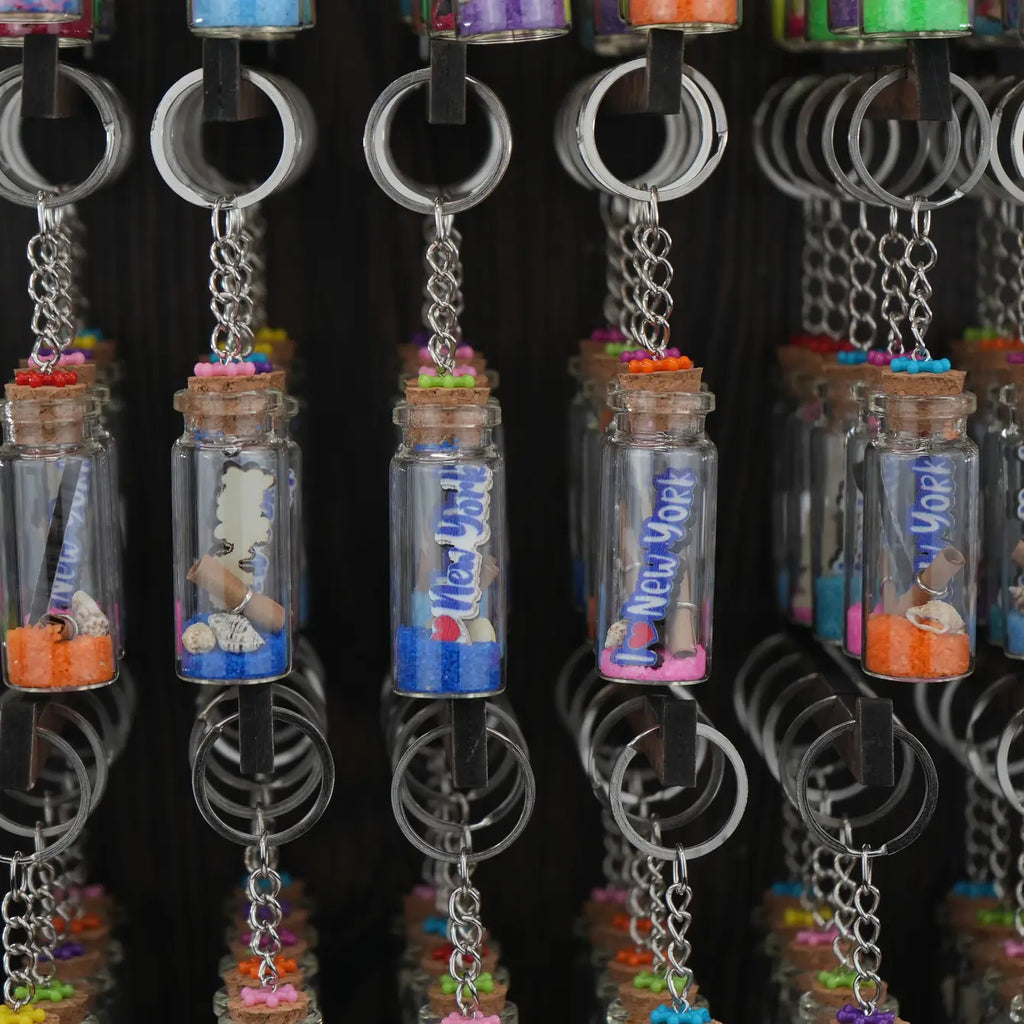 Captivating Miniature Bottles - Colorful New York Keychains 500 PC