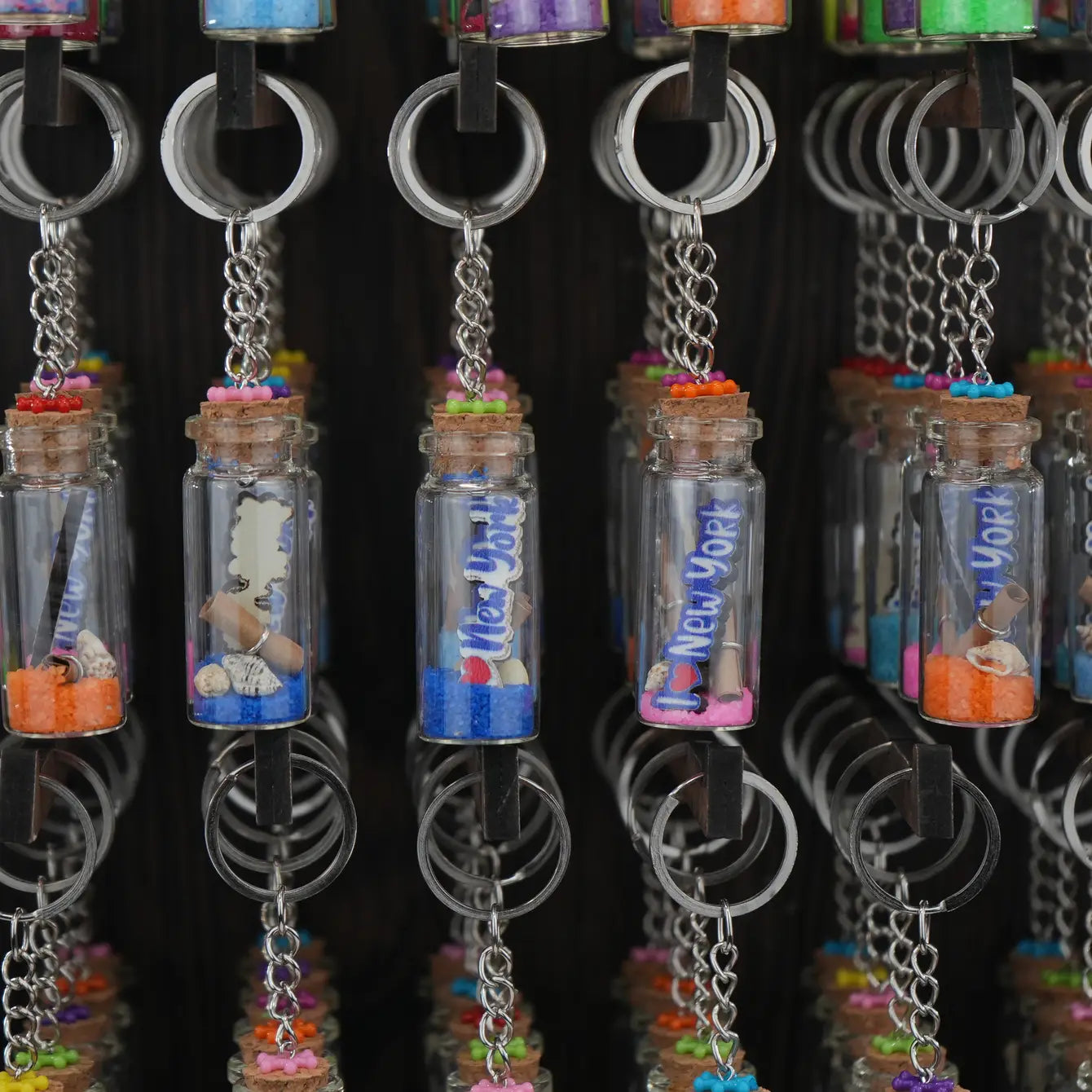 Captivating Miniature Bottles - Colorful New York Keychains 500 PC