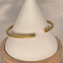 Load image into Gallery viewer, Stainless Steel Braided Bangle Bracelet – Woven Design
