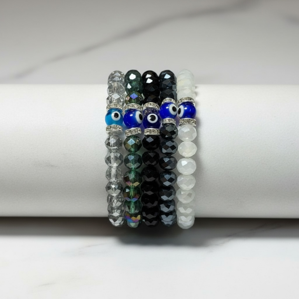 Holiday Evil Eye Crystal Sets – 5 Pack