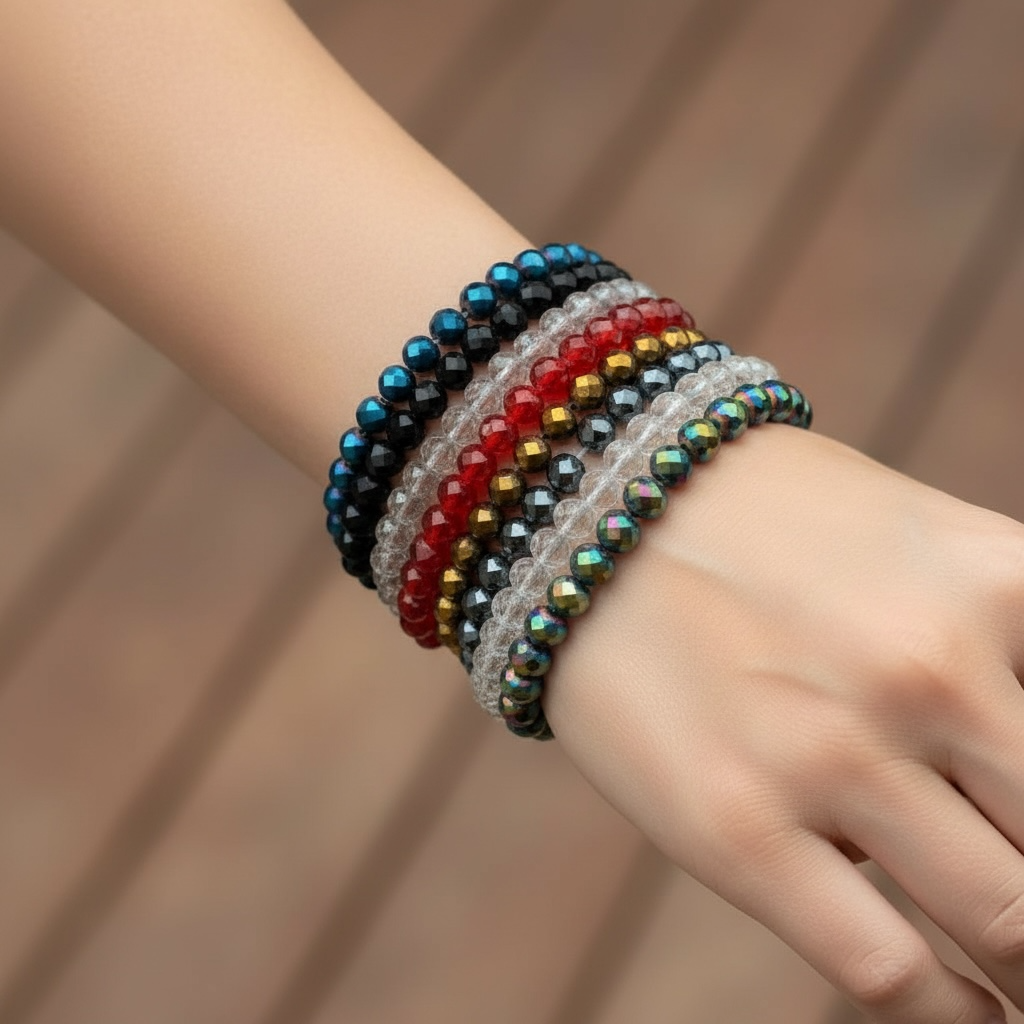 Holiday Pure Crystal Bracelet Sets – 8 Pack