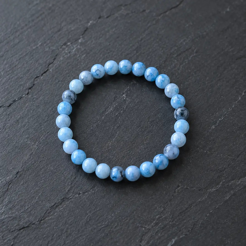 Beaded Stretch Bracelets – Pink & Marble, Assorted