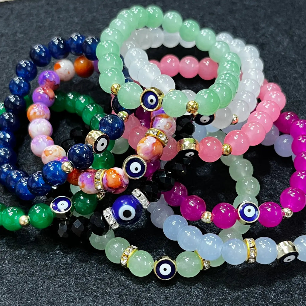 Stretchy Bracelet | 10 Color Mix Set  | Evileye 