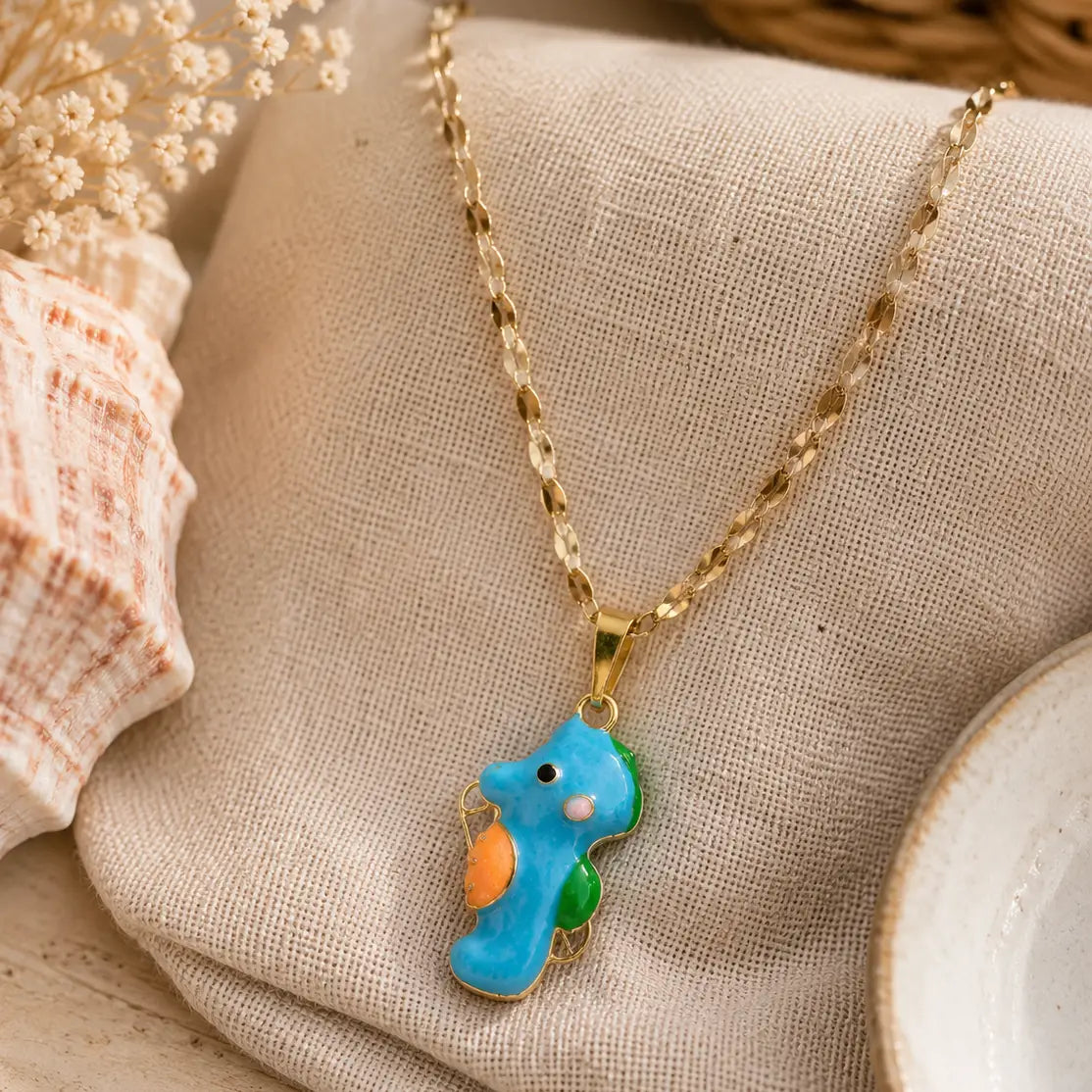 Ocean Treasures Necklace – Gold Plated & Stainless Steel