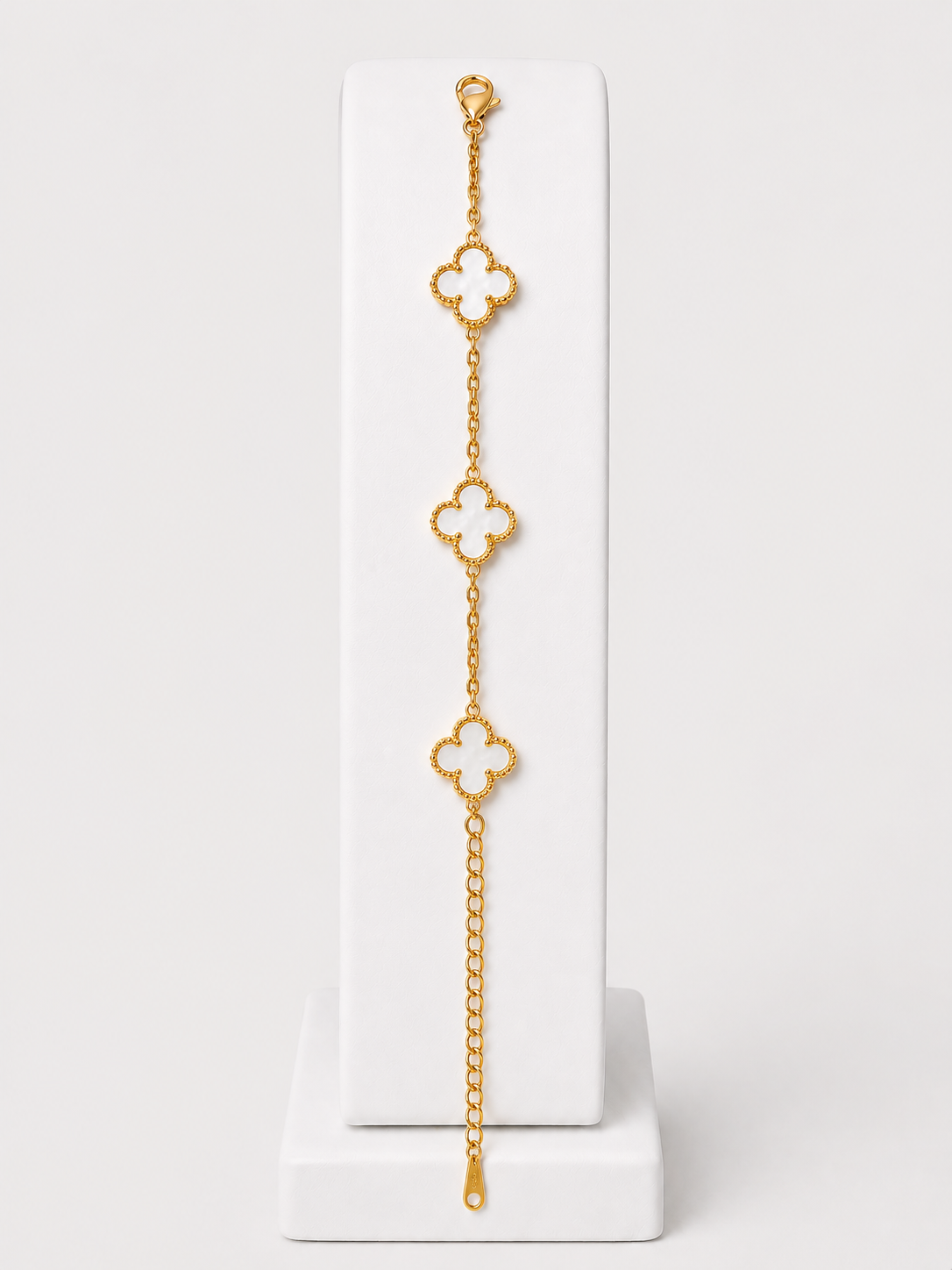 Clover Station Bracelet-Gold Plated