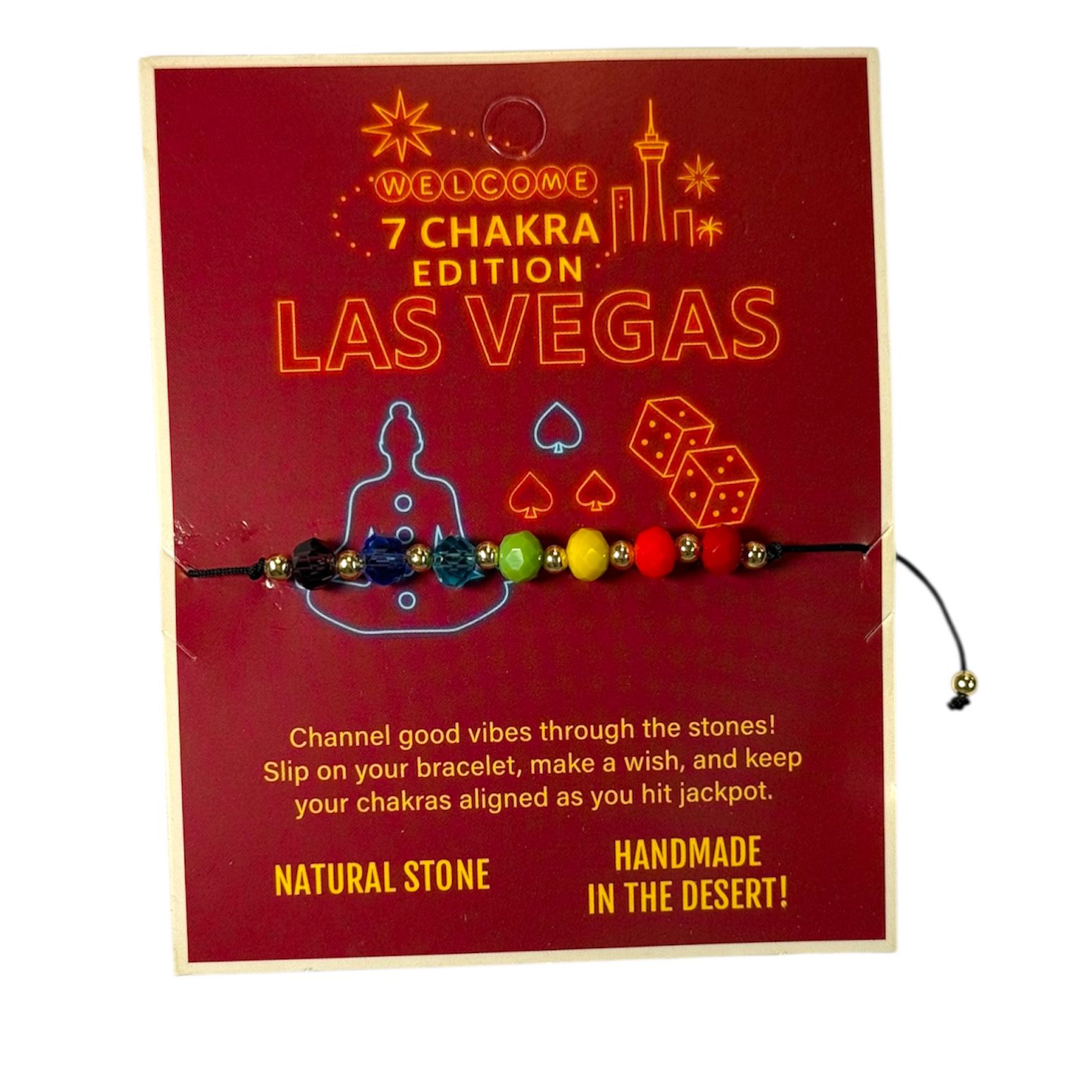 Vegas 7 Chakra Bracelet – Natural Stone Energy Balance