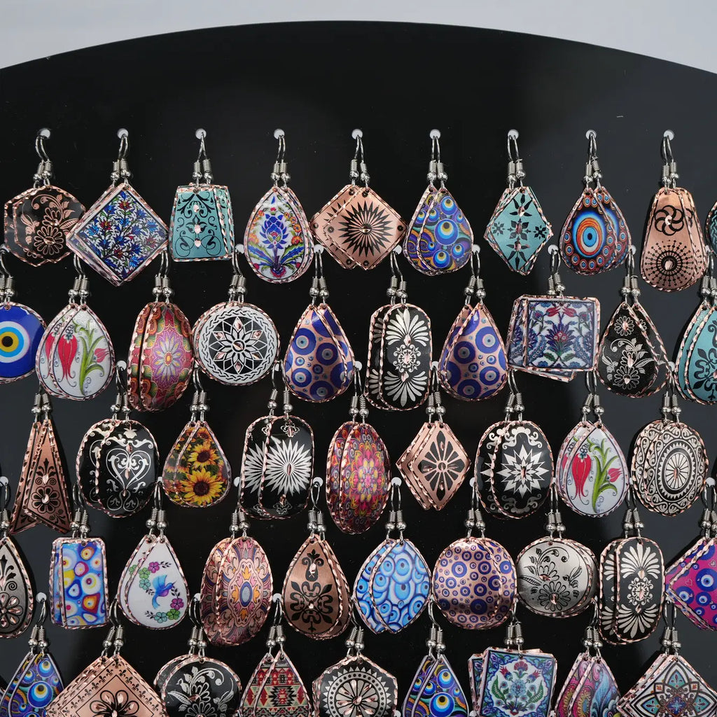 Unique Handmade Earring Set - 100 Set (Includes Free Display )