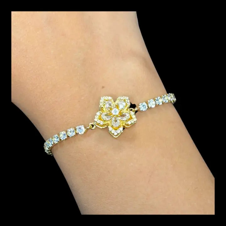 Fidget Spinner Bracelet – Rhinestone Rotating Anxiety Relief