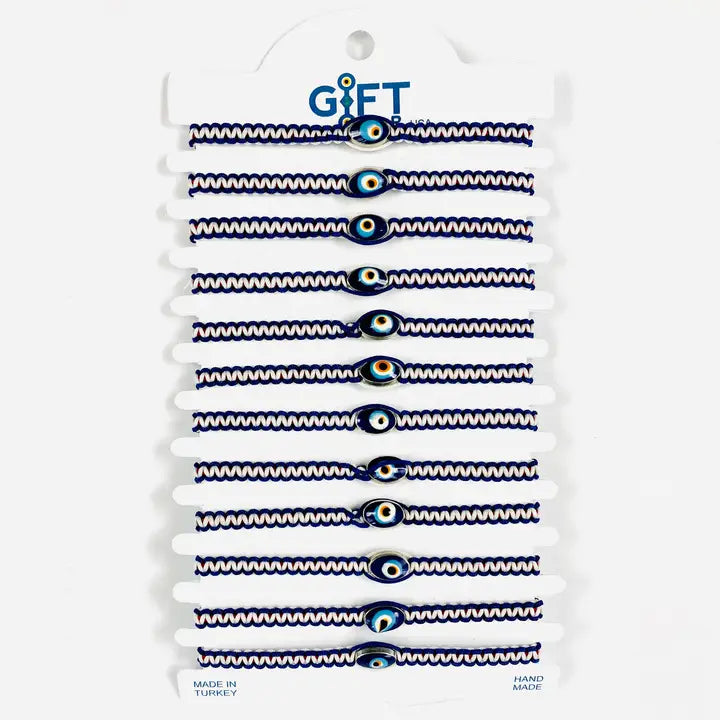 Mixed Color Evileye Rope Bracelet Set