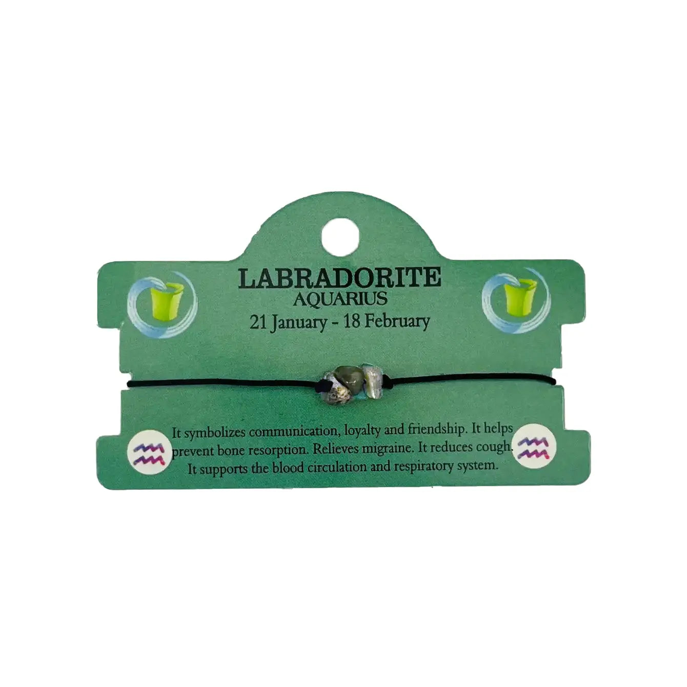 Natural Stone Zodiac Bracelet - 12 Piece Set