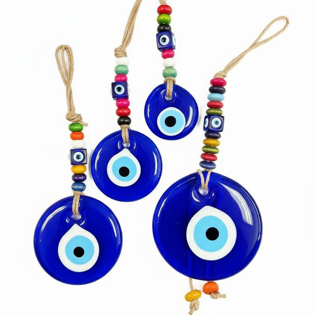 Evil Eye Colorful Multi Bead Wall Decor: Protection