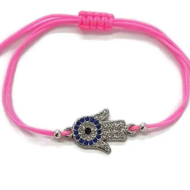Bracelet Hand Hamsa Evileye Evil eye  Jz Stone String