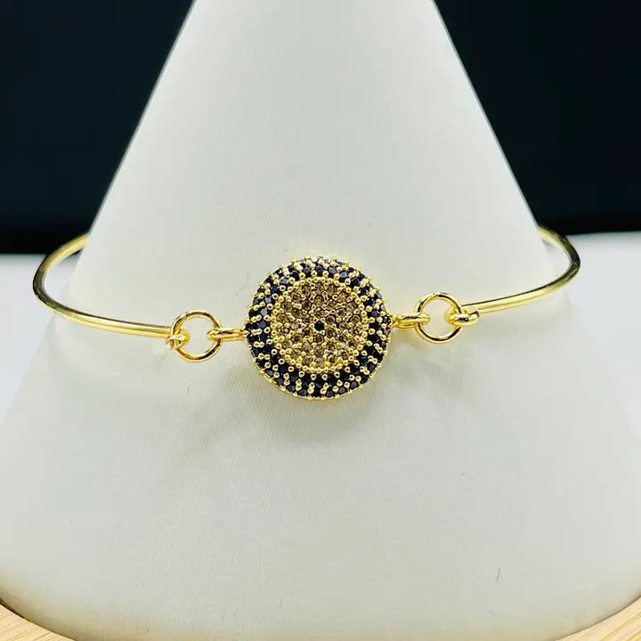 Dainty Bangle Evil Eye Bracelet Multi Style