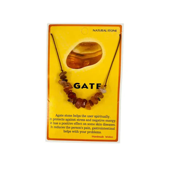 Colorful Stone Card Necklaces