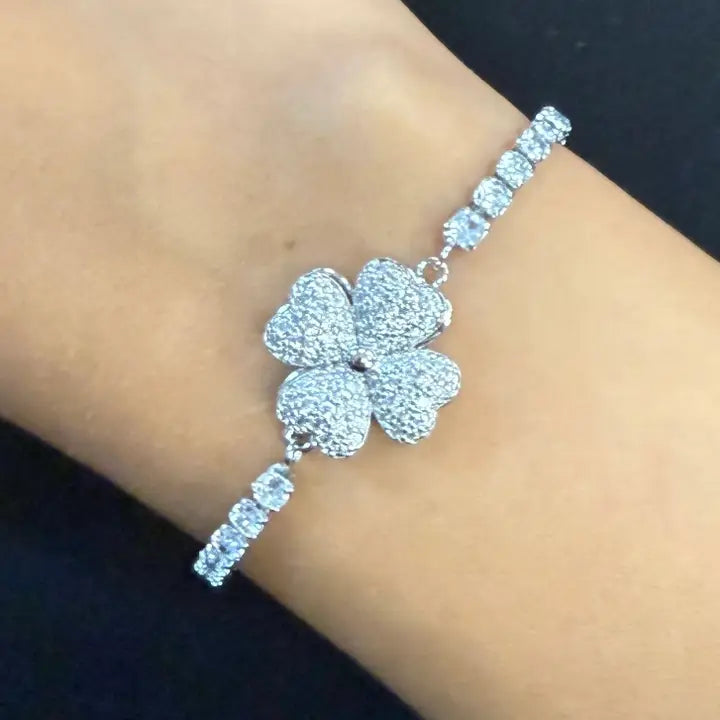 Fidget Spinner Bracelet – Rhinestone Rotating Anxiety Relief