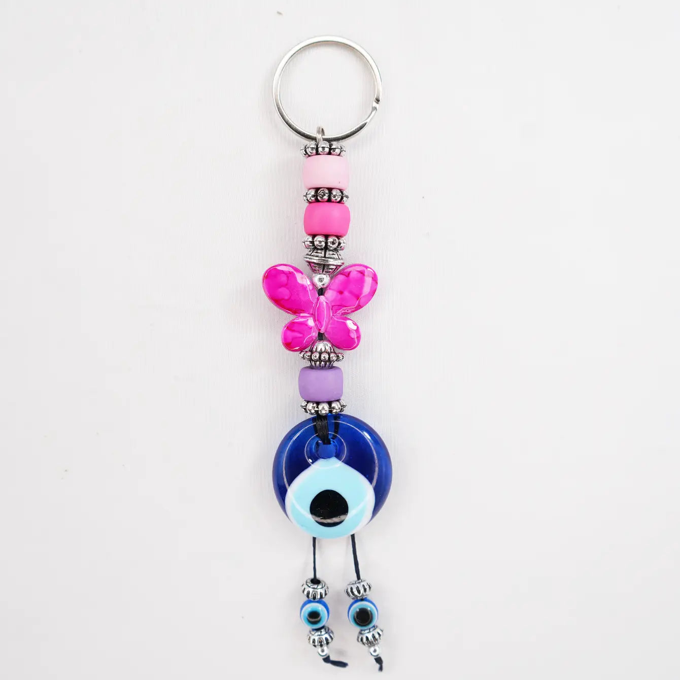 Evil Eye Butterfly Keychains - Handmade, Turkish Craftsman
