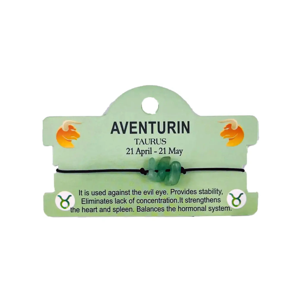 Natural Stone Zodiac Bracelet - 12 Piece Set