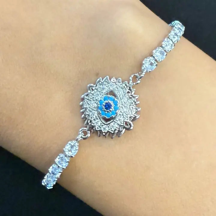 Fidget Spinner Bracelet – Rhinestone Rotating Anxiety Relief