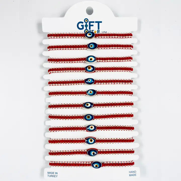 Mixed Color Evileye Rope Bracelet Set