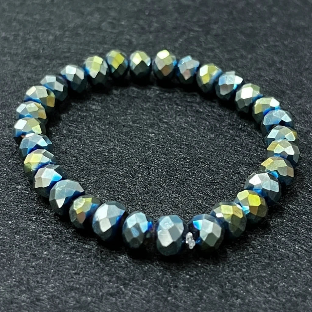 Stretchy Bracelet | 10 Color Mix Set | Large Crystal Stones