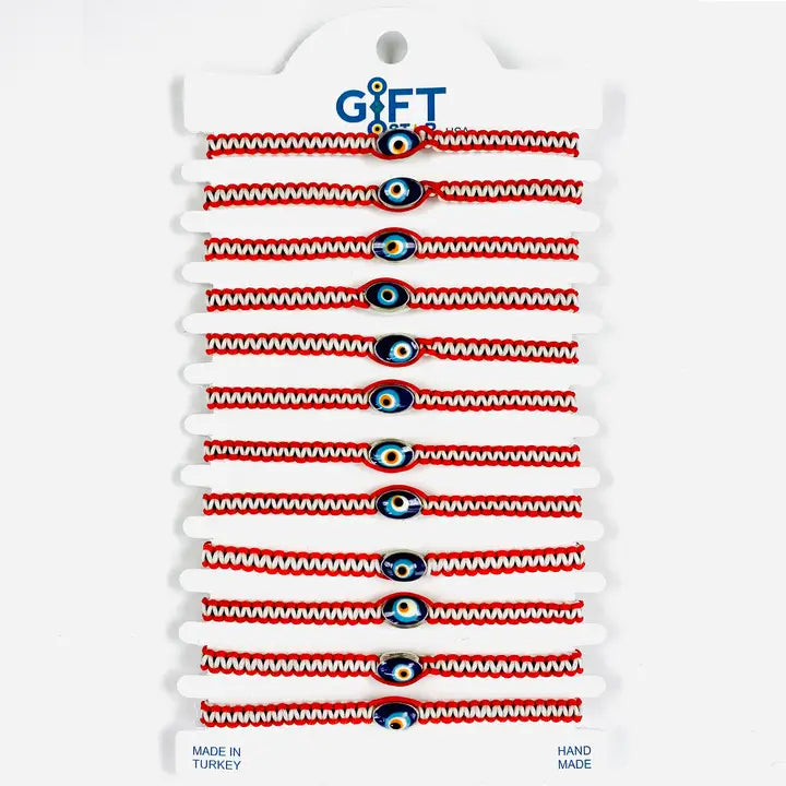 Mixed Color Evileye Rope Bracelet Set
