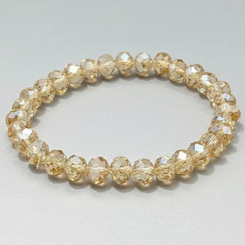 Stretchy Bracelet | 10 Color Mix Set | Large Crystal Stones