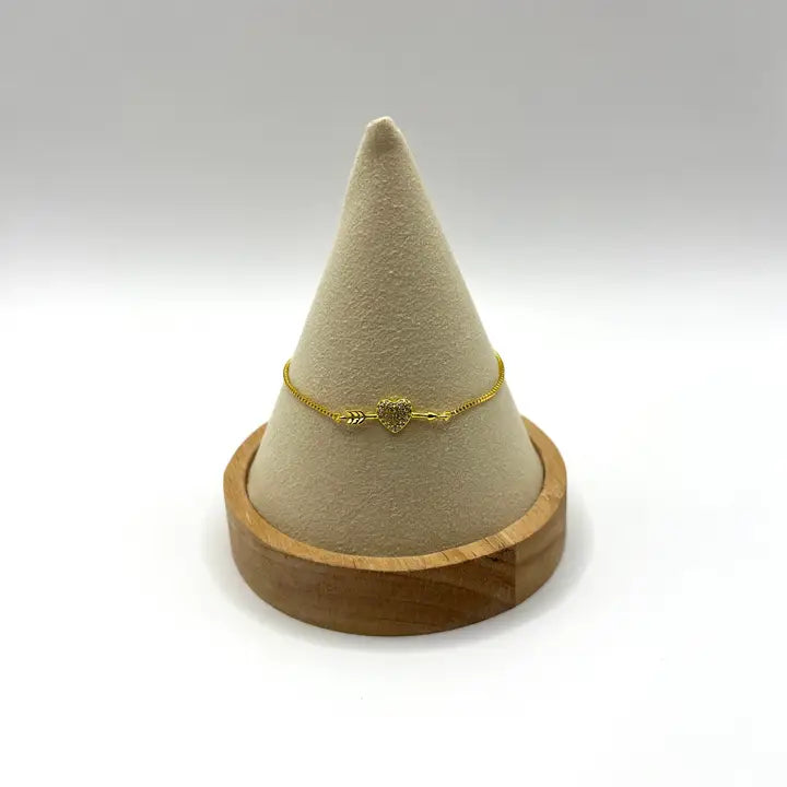  925 Sterling Silver Heart Bracelet | Zirconia Stones 