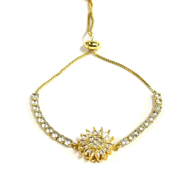 Fidget Spinner Bracelet – Rhinestone Rotating Anxiety Relief