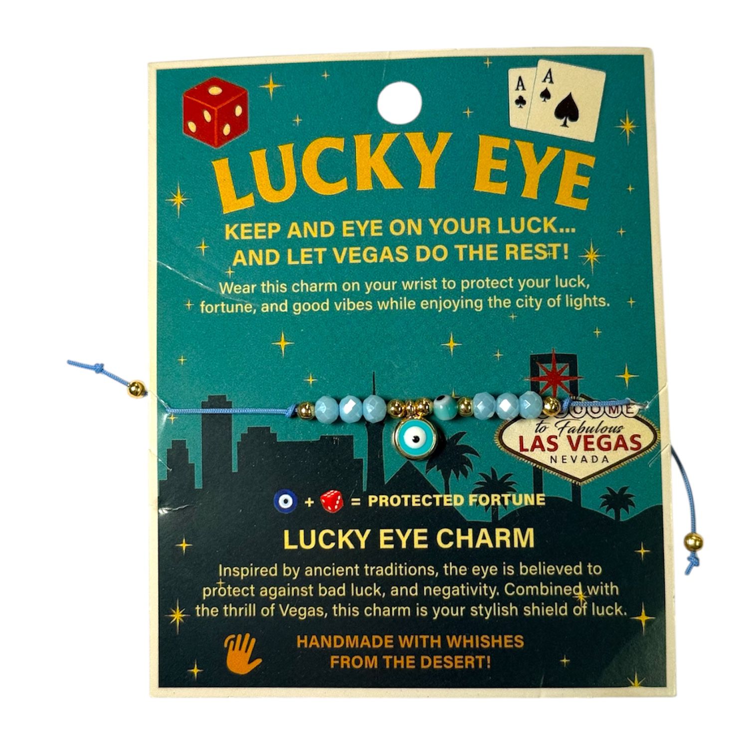 Vegas Lucky Eye Bracelet – Assorted Turquoise Mix