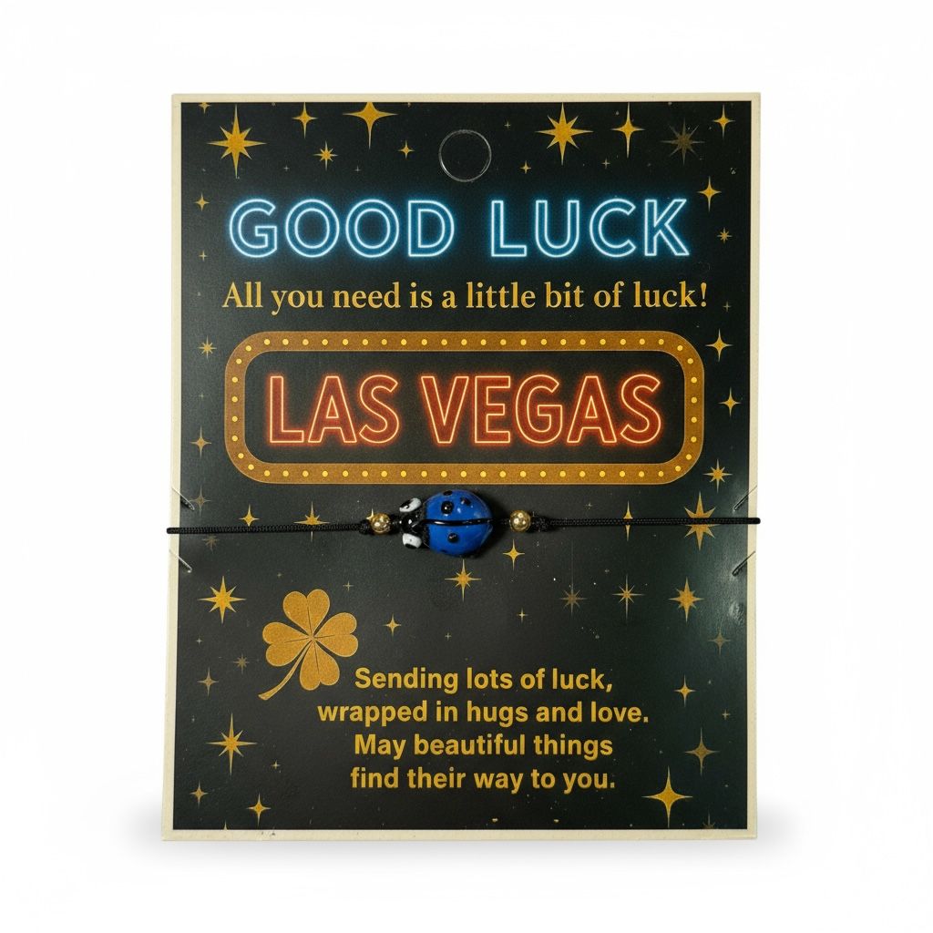 Vegas Good Luck Ladybug Bracelet – Assorted Color Charms