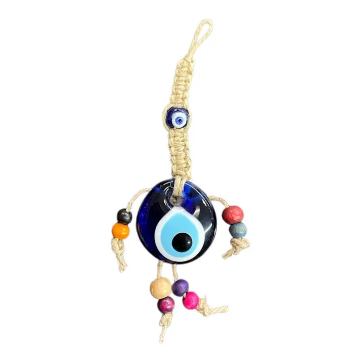 Small Evil Eye Rope Wall Decor: Handmade Charm