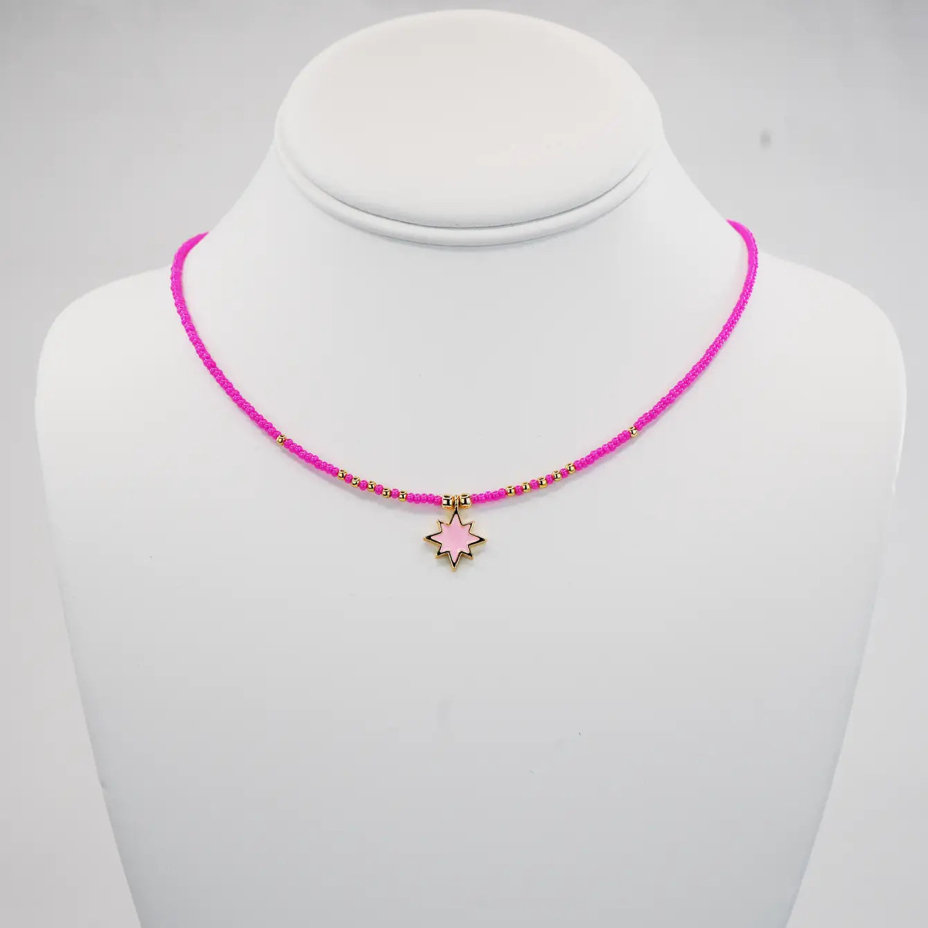 North Star Pendant Beaded Necklace: Embrace Guidance