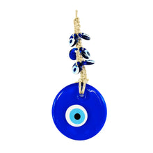 Load image into Gallery viewer, 7-Evil Eye Wall Hanging - Macrame Decor for Protection 
