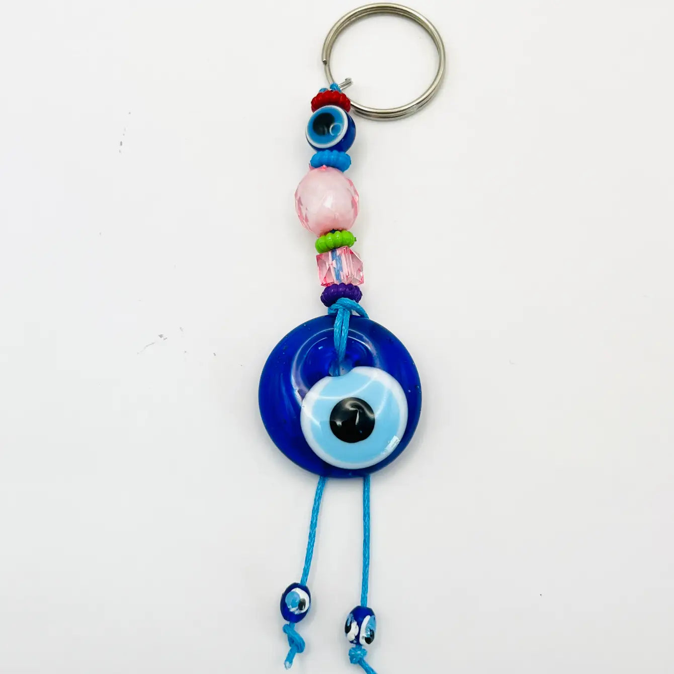 Handmade Crystal Evil Eye Keychain
