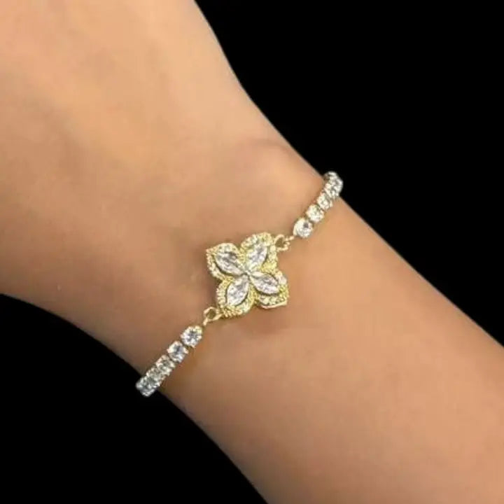 Fidget Spinner Bracelet – Rhinestone Rotating Anxiety Relief