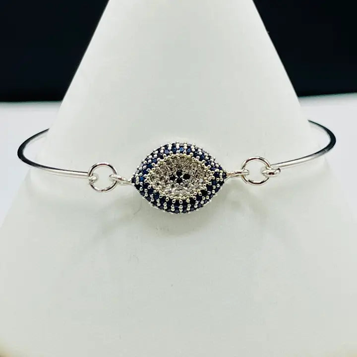 Dainty Bangle Evil Eye Bracelet Multi Style