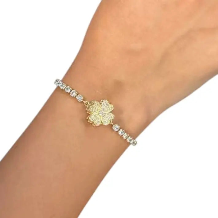 Fidget Spinner Bracelet – Rhinestone Rotating Anxiety Relief