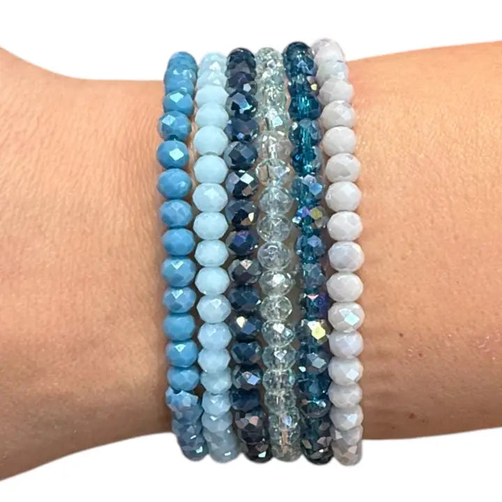 Stretchy Bracelet Set of 6 - Ocean