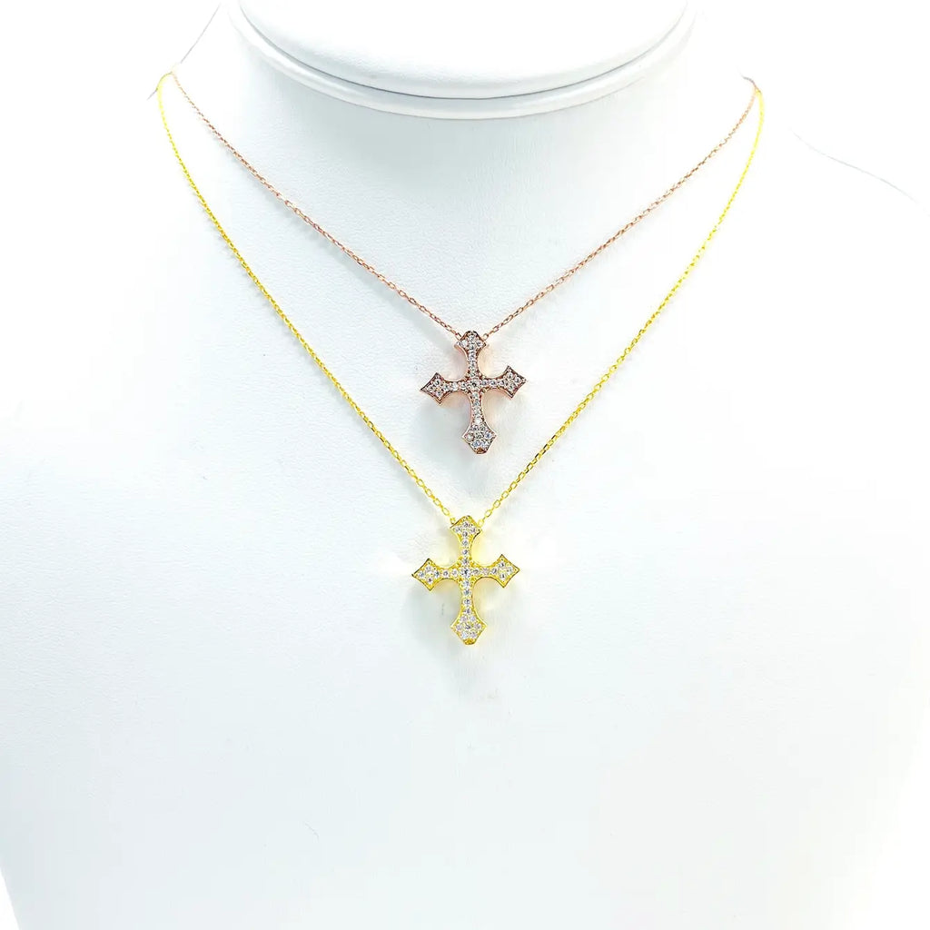 925 Sterling Silver Cross Necklace