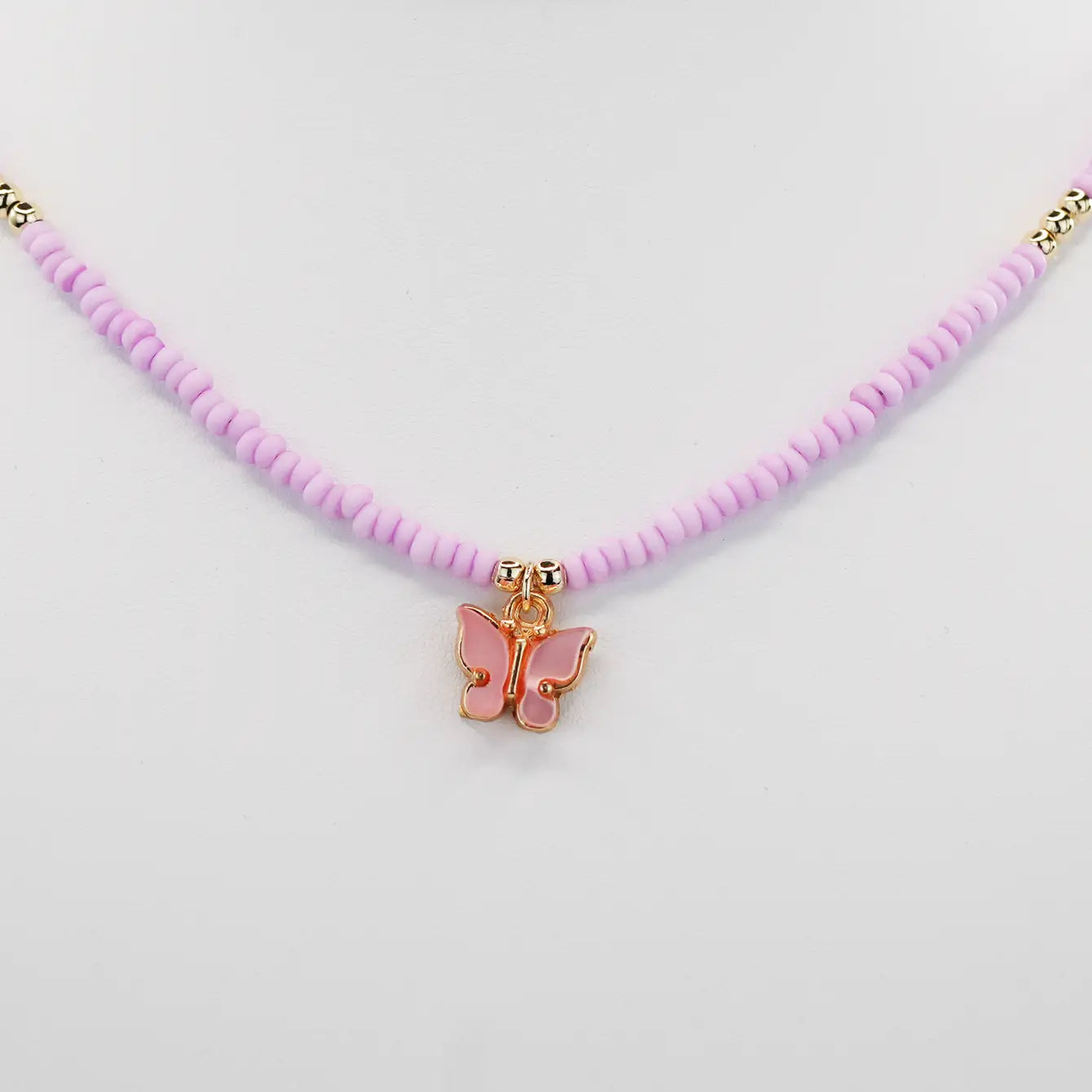 Butterfly Pendant Beaded Necklace: Grace and Freedom