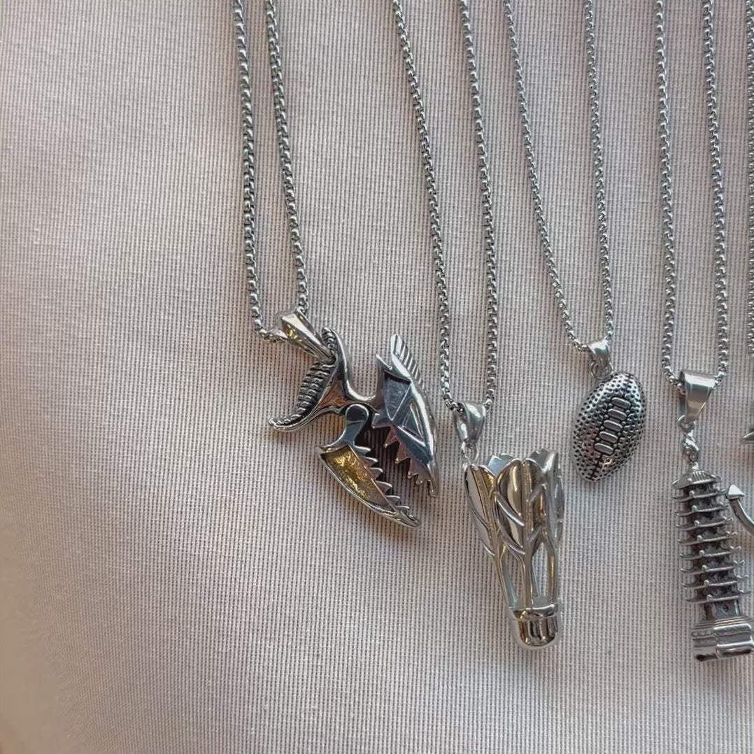 Men’s Stainless Steel Pendant Necklaces – 10 Unique Designs