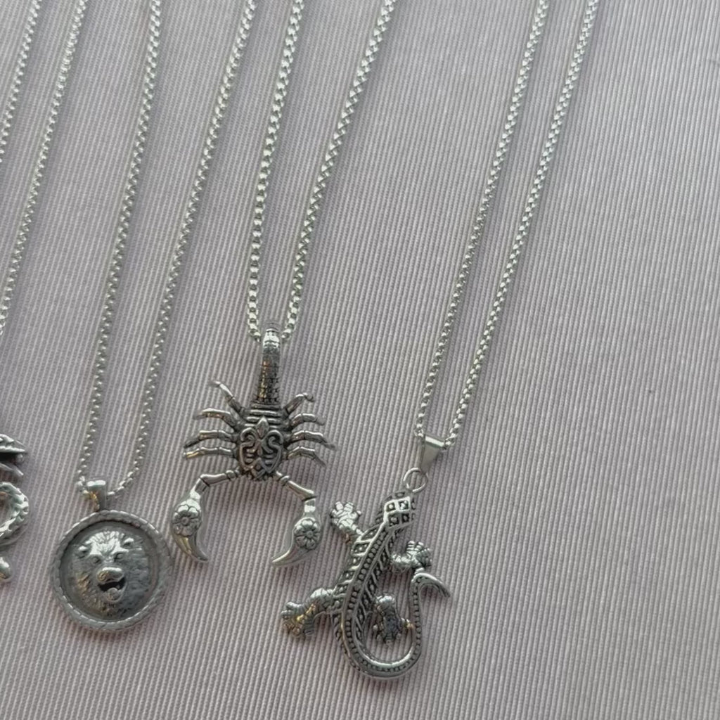 Men’s Stainless Steel Symbol Necklaces – 4 Statement Designs
