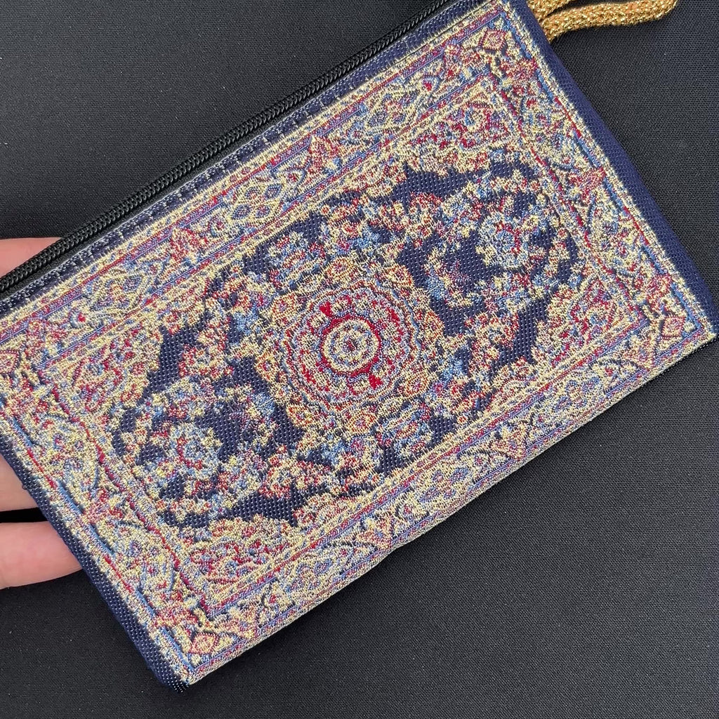 Mini Tapestry Pouch | Carpet Zipper Bag | Coin Purse