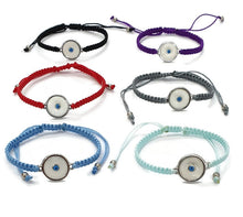 Load image into Gallery viewer, EVIL EYE MACROME BRACELET

