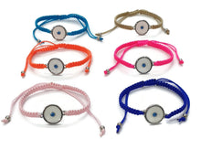 Load image into Gallery viewer, EVIL EYE MACROME BRACELET
